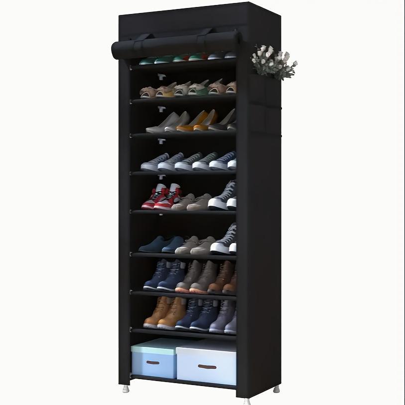 Premium Multi-Layer Dustproof Shoe Storage Cabinet – Space-Saving 6.5 ft Organizer with Protective Cover