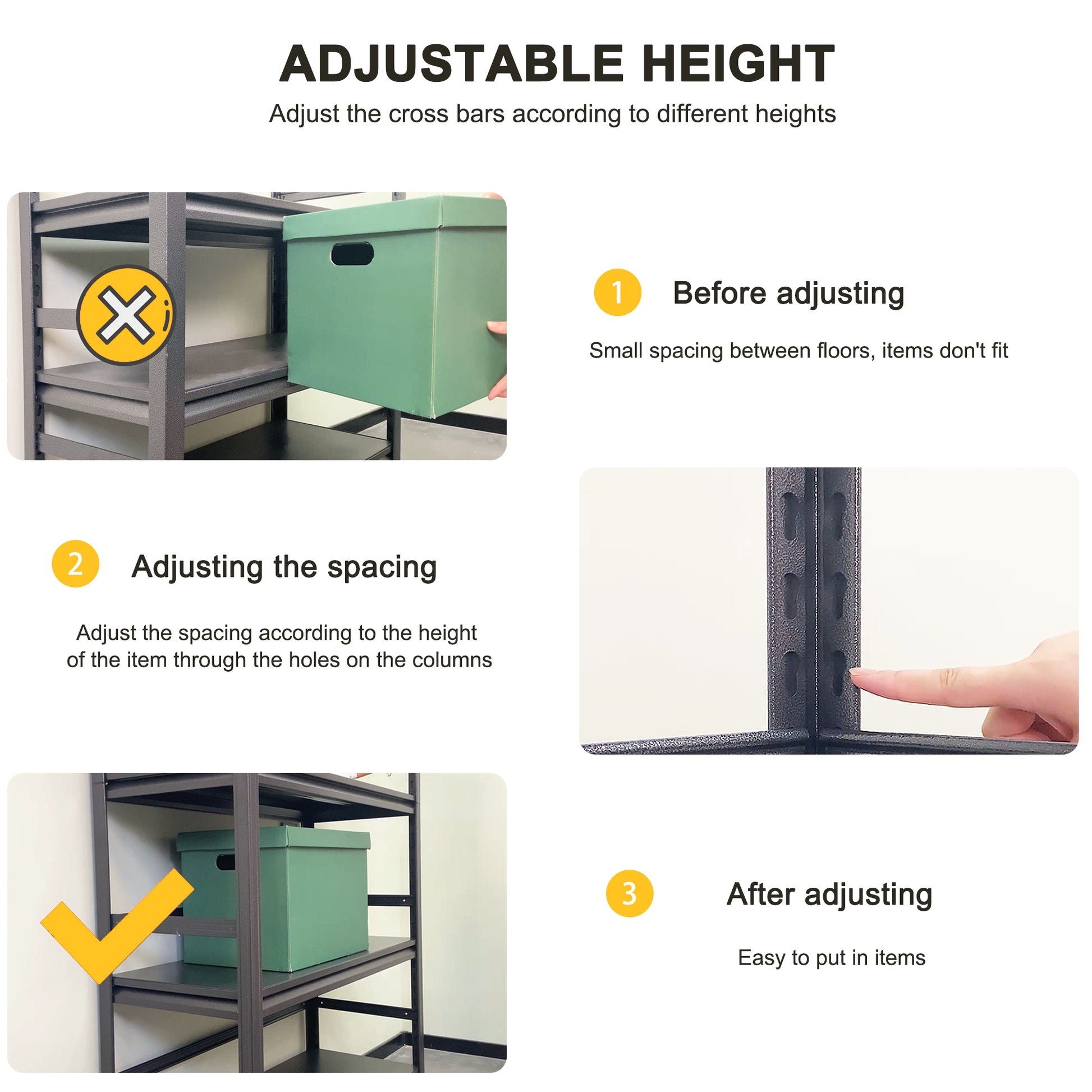 Build-A-Shelf Heavy-Duty Storage Rack - Two Sided Fence Style