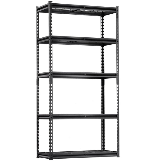 5-Tier Heavy-Duty Garage Storage Shelf – Adjustable Metal Shelving