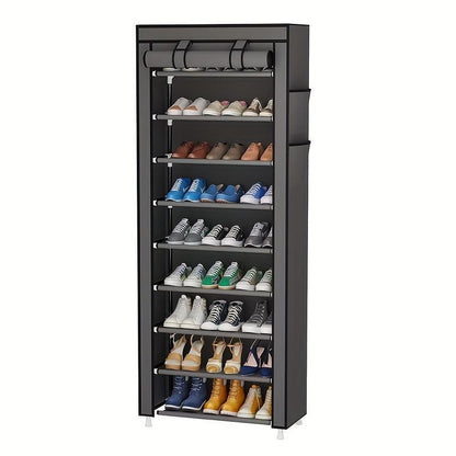 Premium Multi-Layer Dustproof Shoe Storage Cabinet – Space-Saving 6.5 ft Organizer with Protective Cover