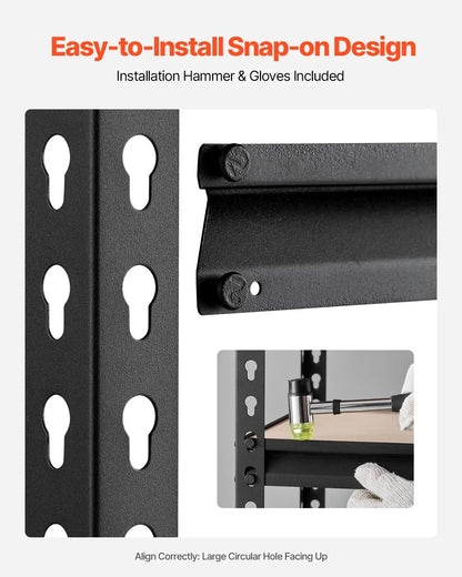 5-Tier Adjustable Heavy-Duty Storage Shelving Unit