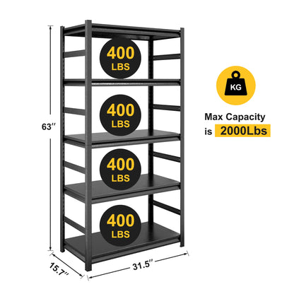 Build-A-Shelf Heavy-Duty Storage Rack - Two Sided Fence Style