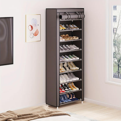 Premium Multi-Layer Dustproof Shoe Storage Cabinet – Space-Saving 6.5 ft Organizer with Protective Cover